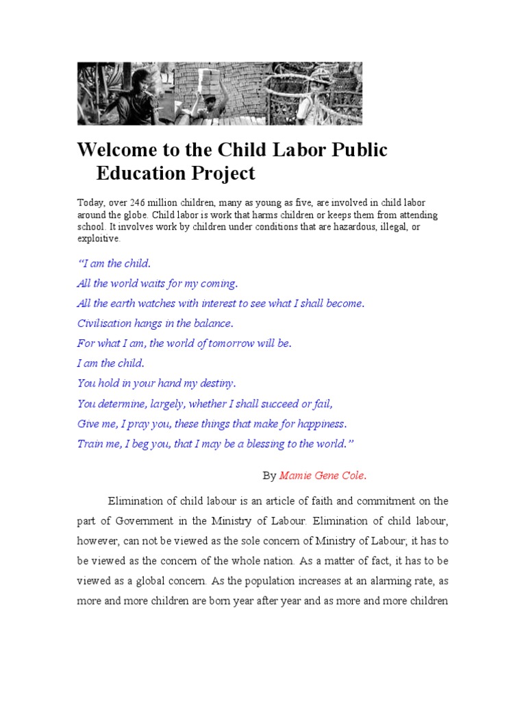 factors of child labour 1 what are some of the causes of child labor